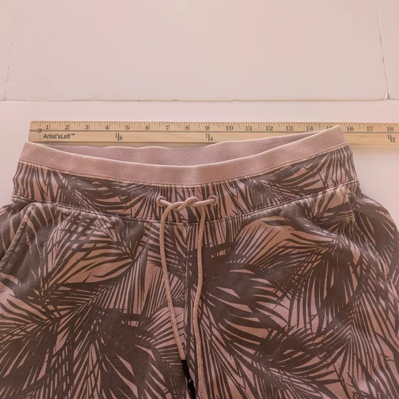 JoyLab Light Pink And Gray Palm Leaf Joggers - Picture 8 of 8